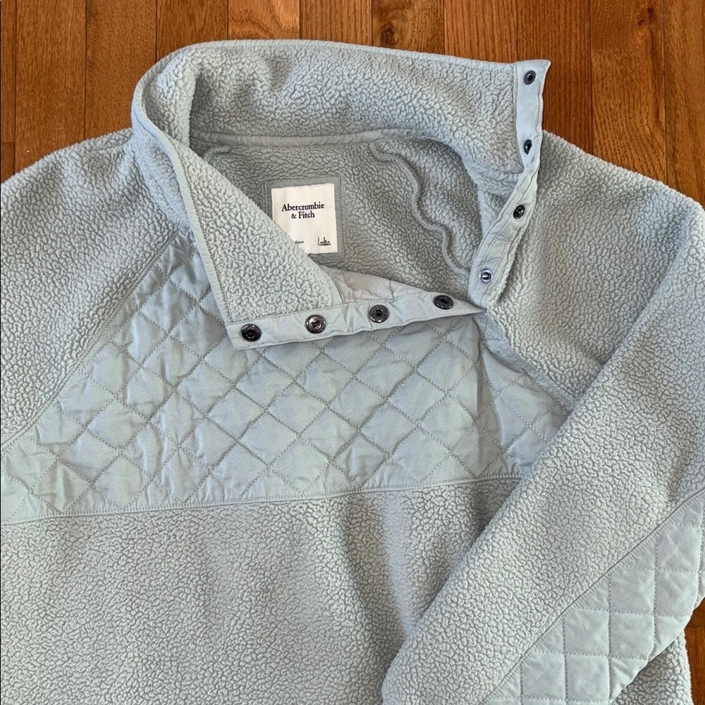 Abercrombie & Fitch Fleece Jacket Sweatshirt Size Large - Picture 2 of 6